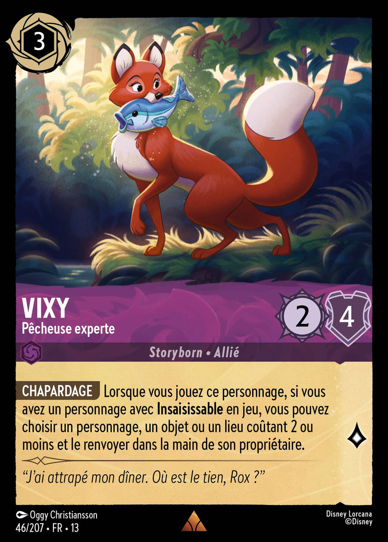 Carte Lorcana 046/207 Vixy, Pêcheuse experte | LorenZone