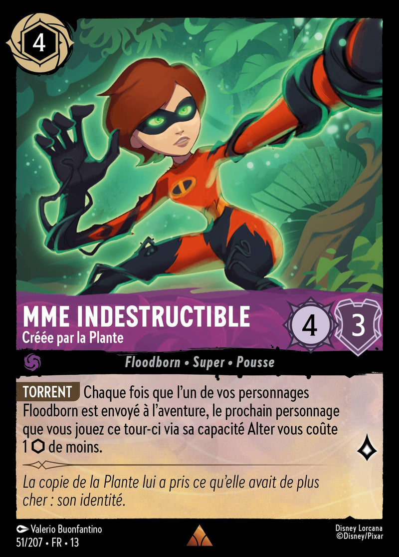 Carte Lorcana 051/207 Mme Indestructible, Créée par la Plante | LorenZone