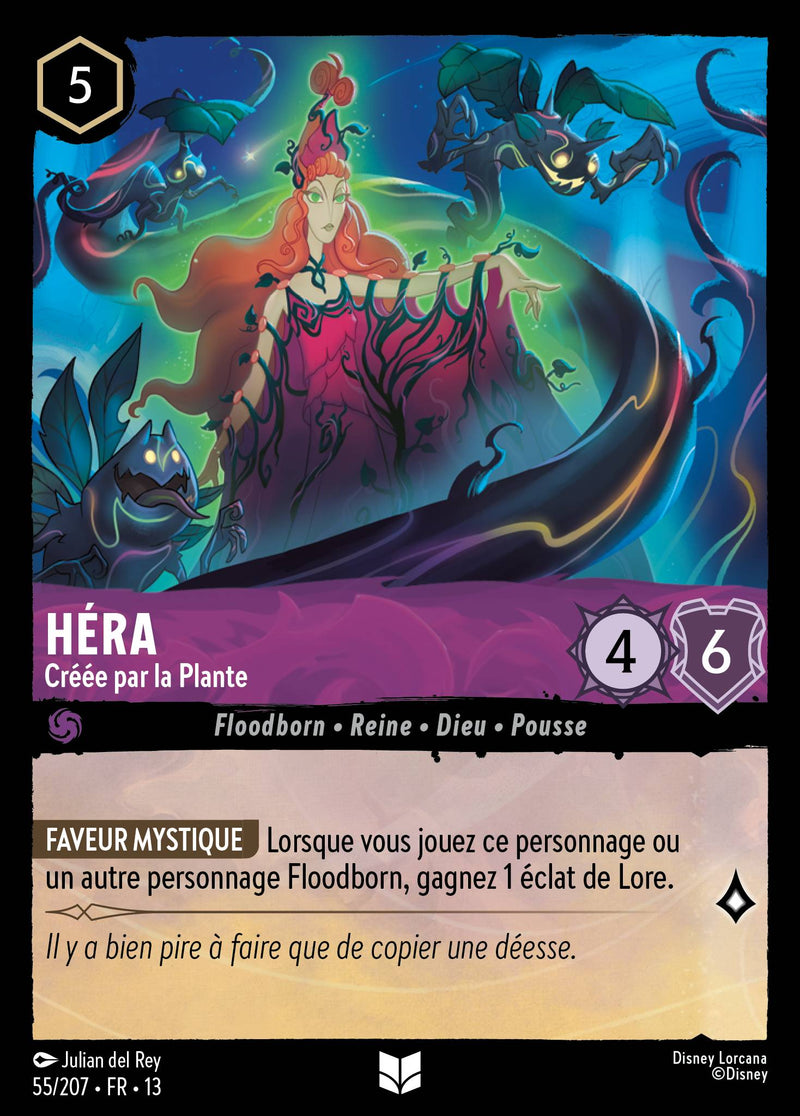 Carte Lorcana 055/207 Héra, Créée par la Plante | LorenZone