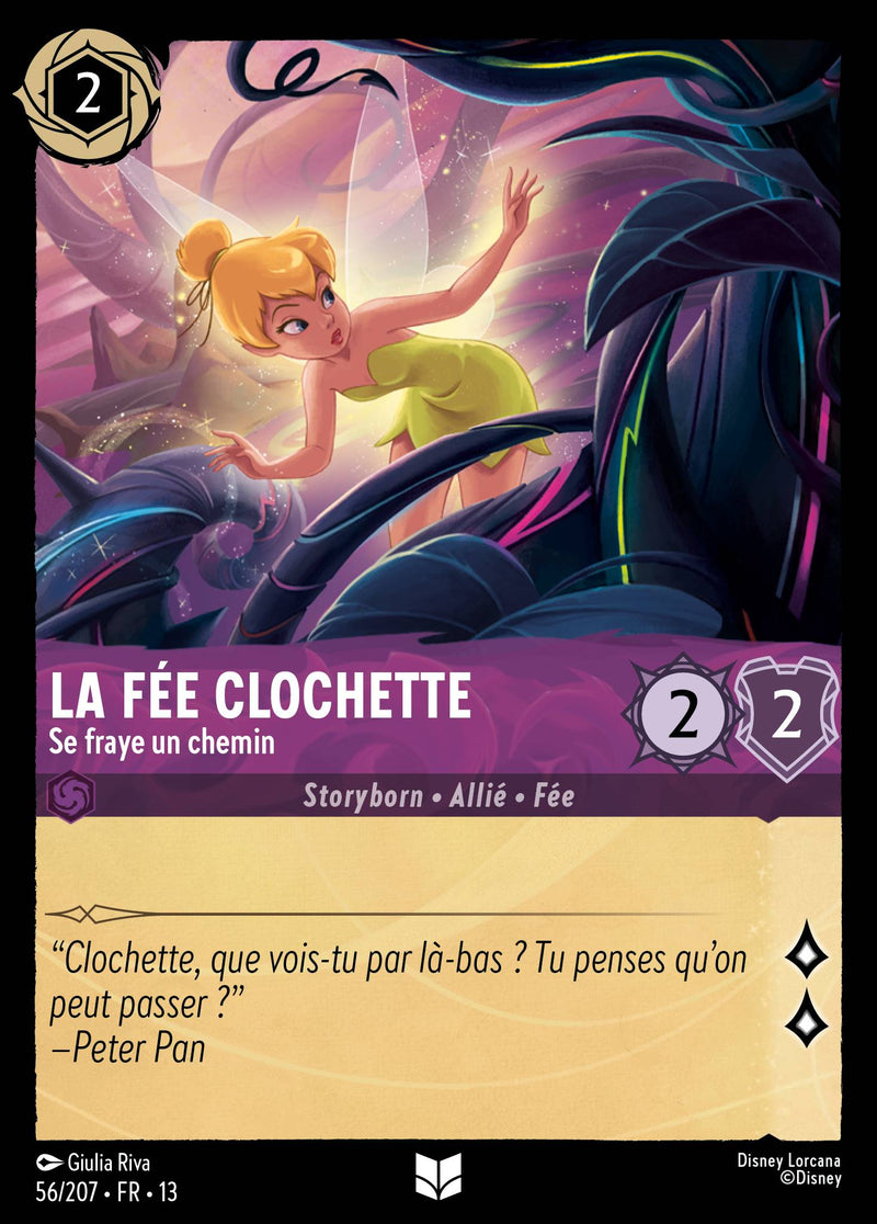 Carte Lorcana 056/207 La Fée Clochette, Se fraye un chemin | LorenZone