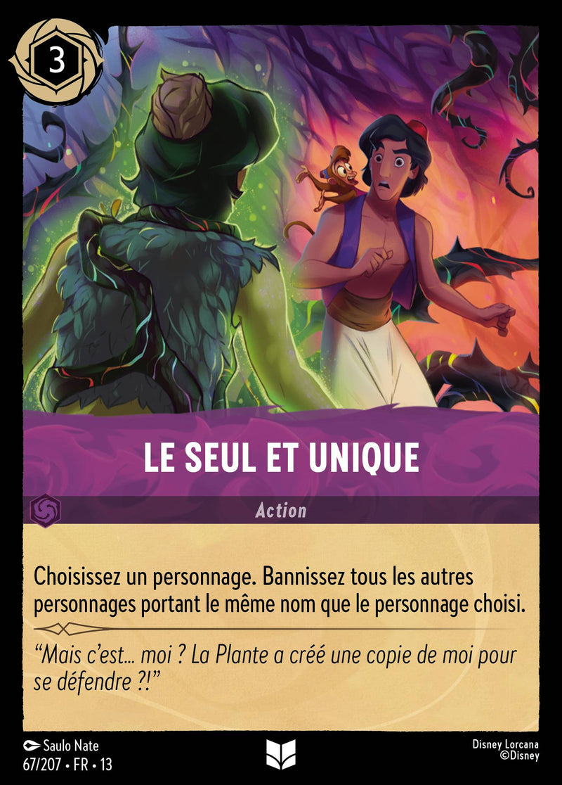Carte Lorcana 067/207 Le seul et unique | LorenZone