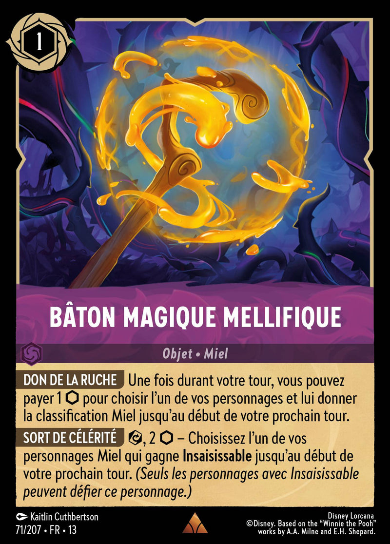 Carte Lorcana 071/207 Bâton magique mellifique | LorenZone