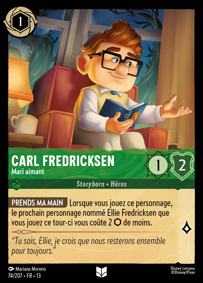 Carte Lorcana 074/207 Carl Fredricksen, Mari aimant | LorenZone