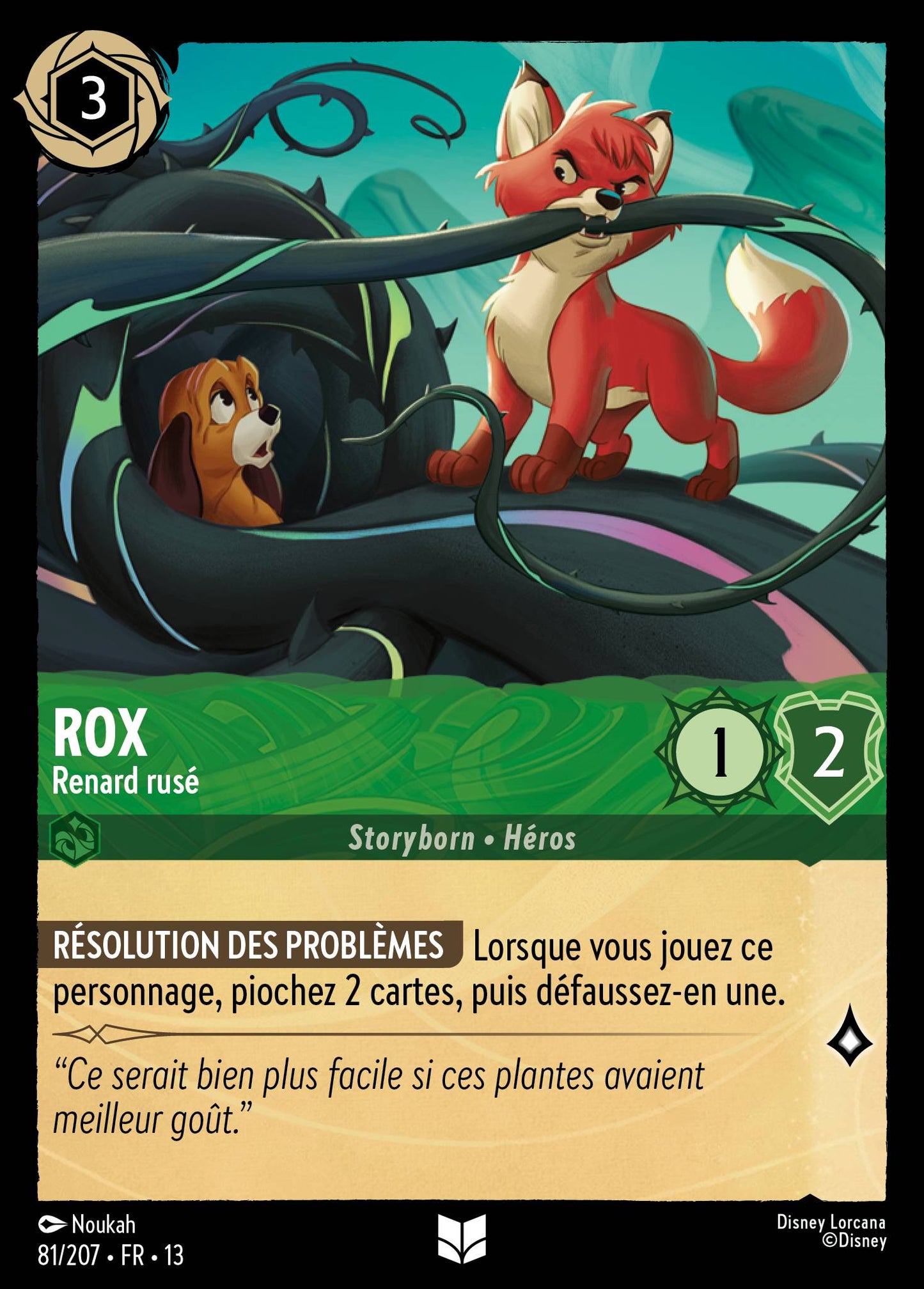 Carte Lorcana 081/207 Rox, Renard rusé | LorenZone