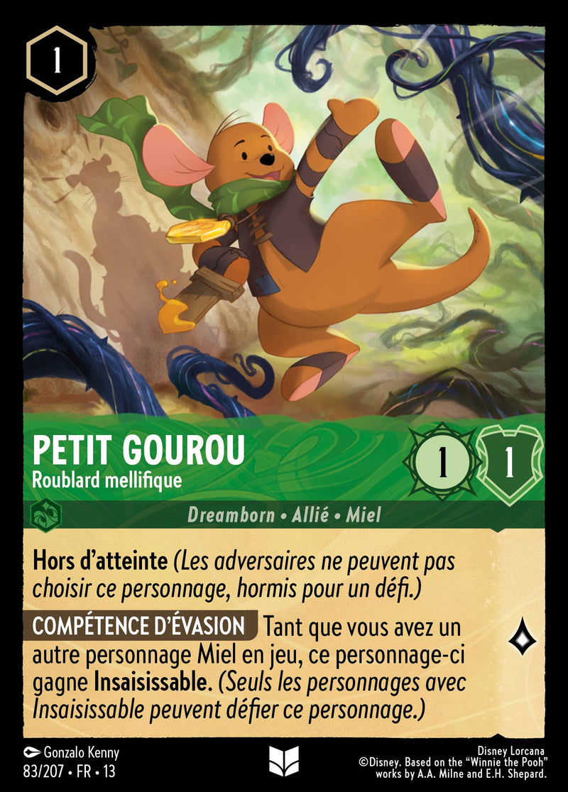 Carte Lorcana 083/207 Petit Gourou, Roublard mellifique | LorenZone