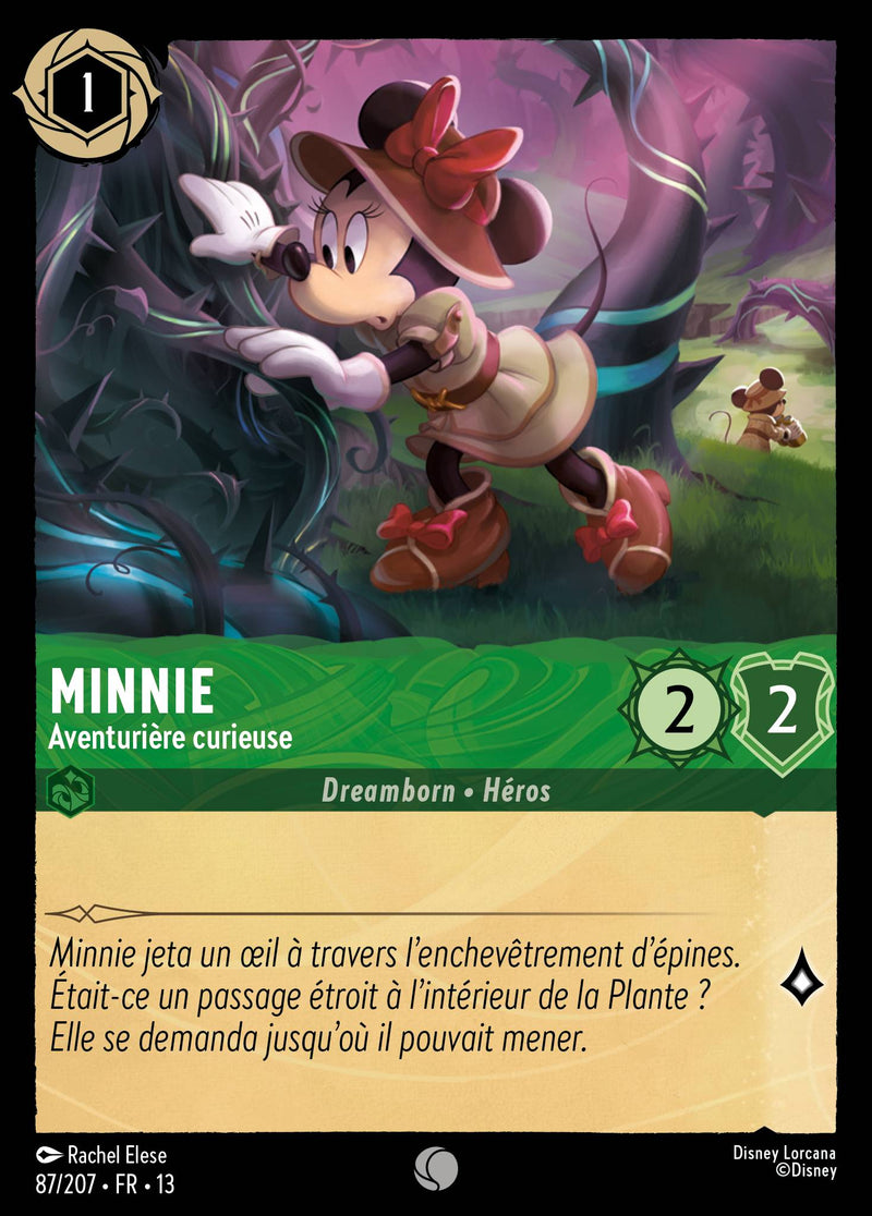 Carte Lorcana 087/207 Minnie, Aventurière curieuse | LorenZone