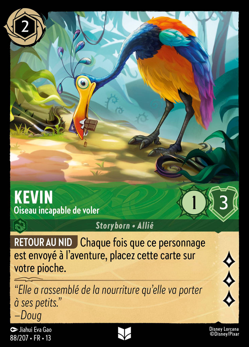 Carte Lorcana 088/207 Kevin, Oiseau incapable de voler | LorenZone
