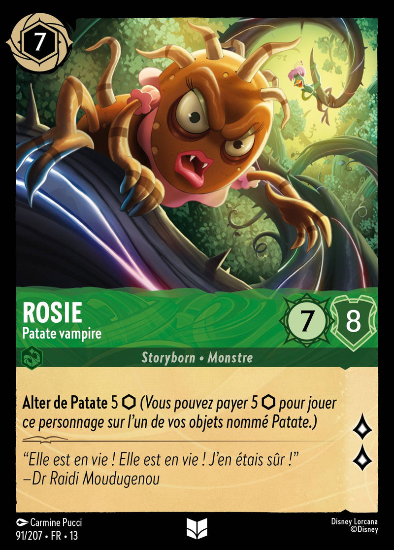 Carte Lorcana 091/207 Rosie, Patate vampire | LorenZone