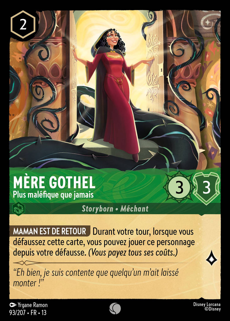 Carte Lorcana 093/207 Mère Gothel, Plus maléfique que jamais | LorenZone