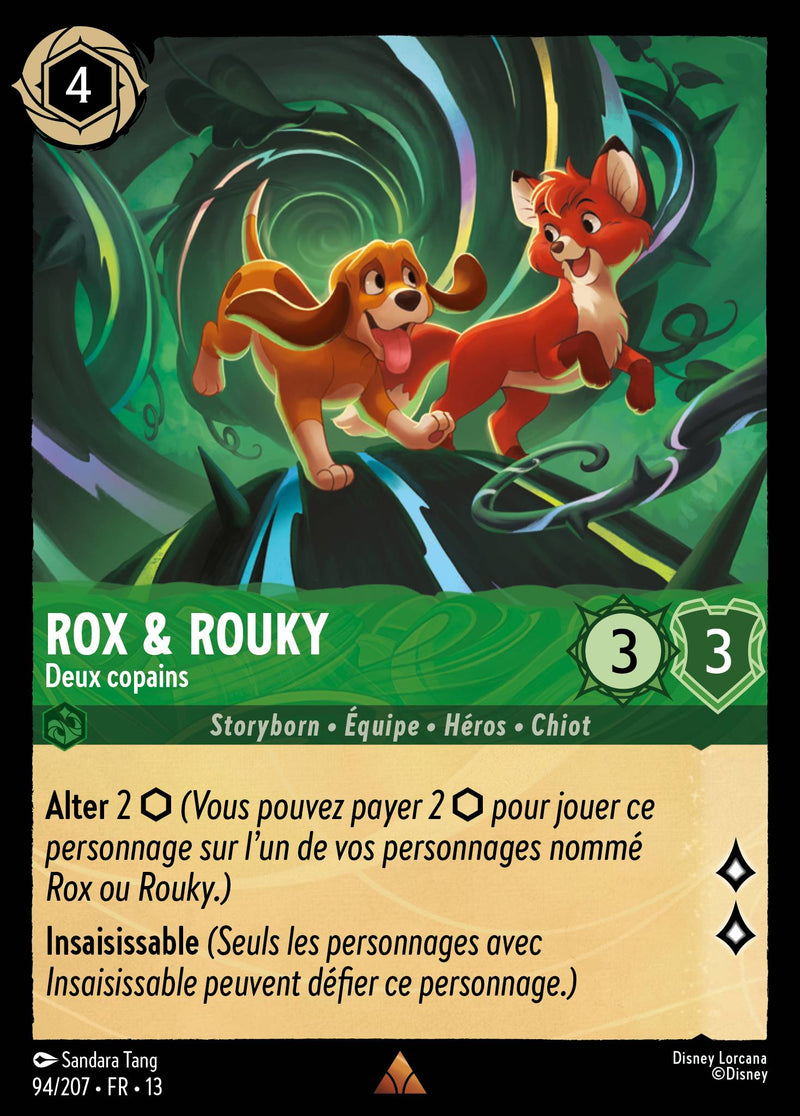 Carte Lorcana 094/207 Rox & Rouky, Deux copains | LorenZone