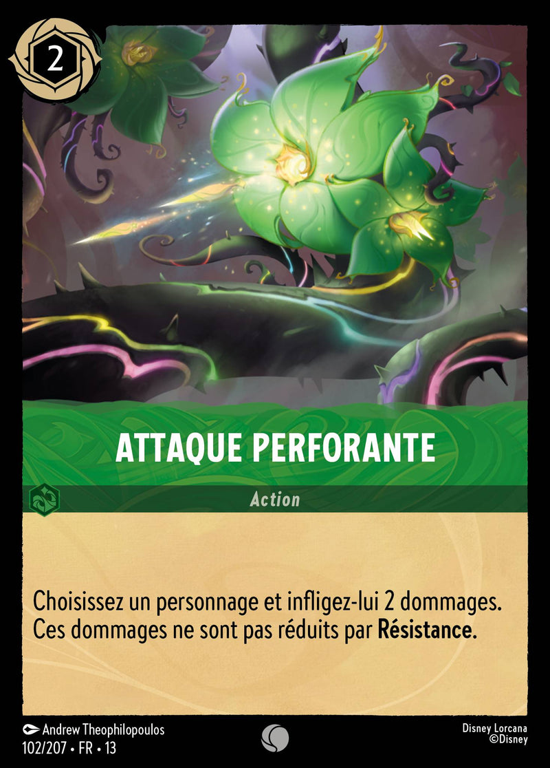Carte Lorcana 102/207 Attaque perforante | LorenZone