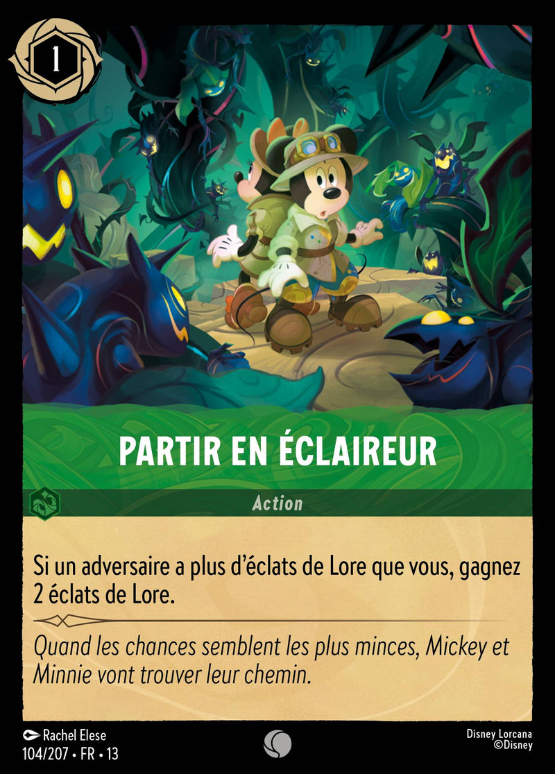 Carte Lorcana 104/207 Partir en éclaireur | LorenZone