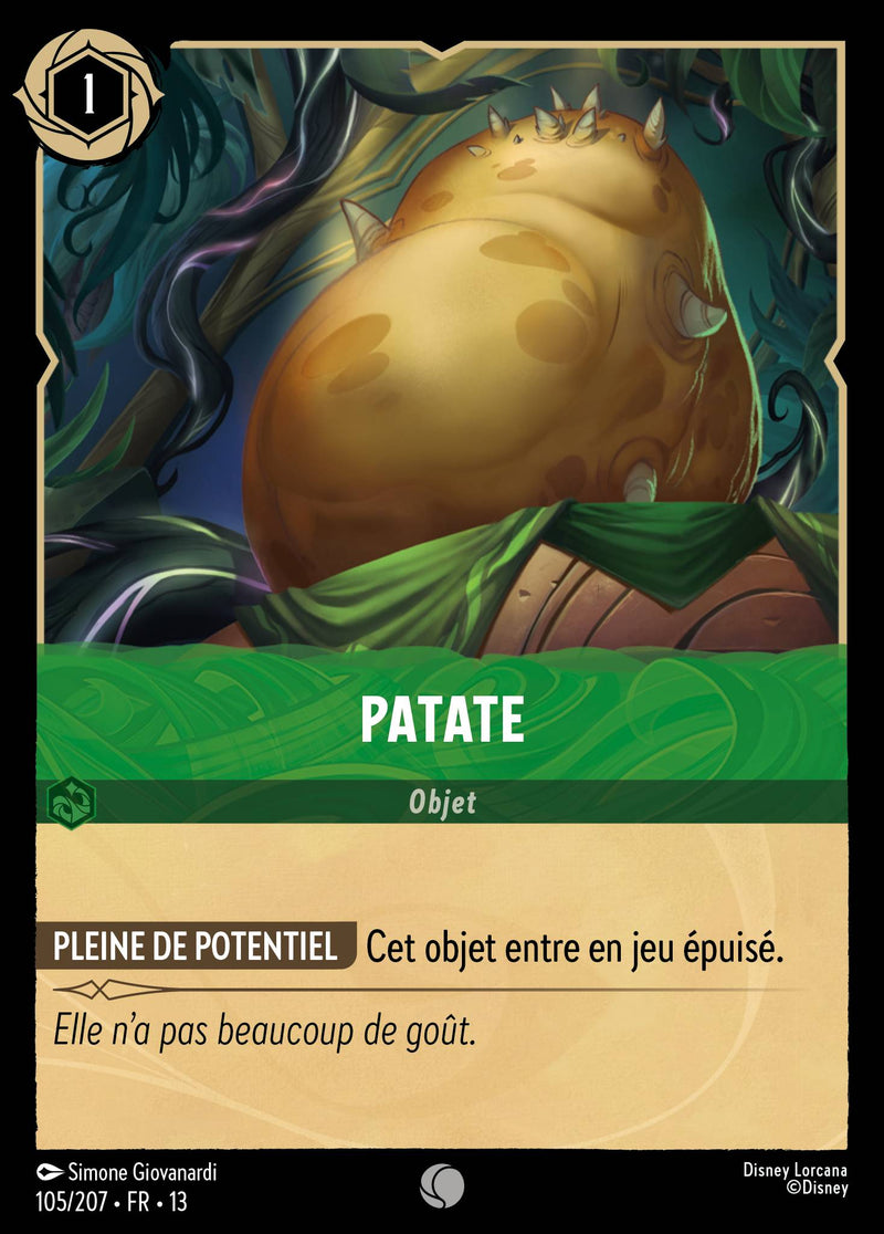 Carte Lorcana 105/207 Patate | LorenZone