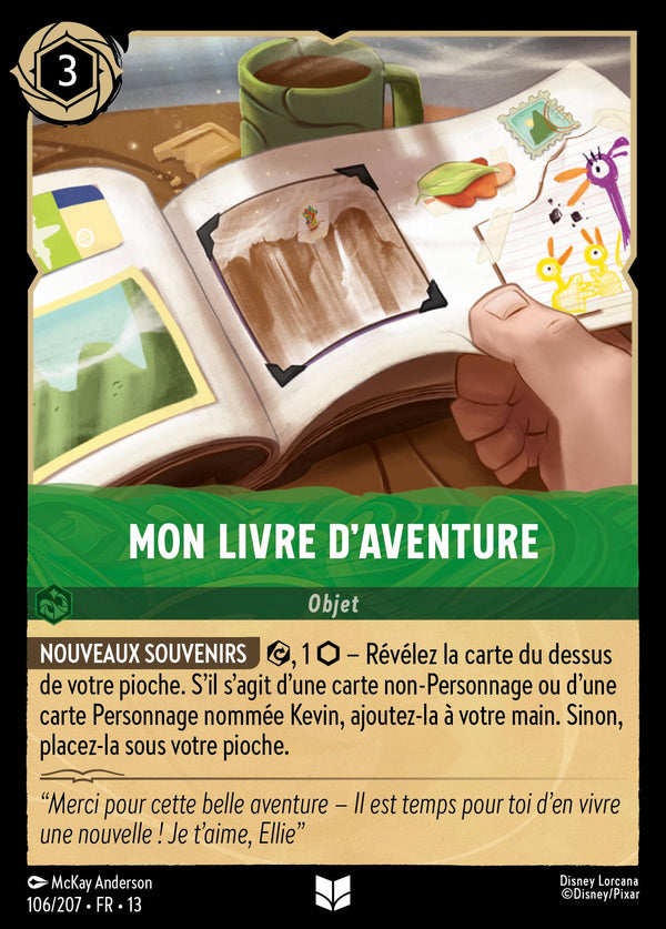 Carte Lorcana 106/207 Mon livre d'aventure | LorenZone