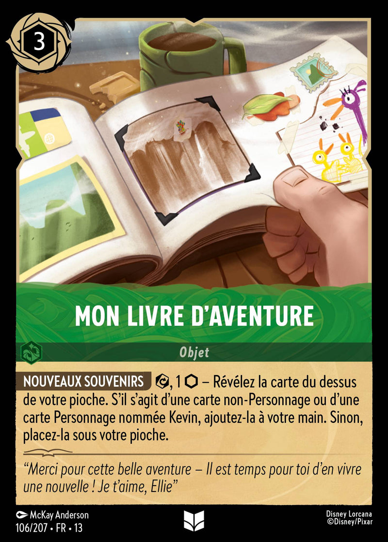 Carte Lorcana 106/207 Mon livre d'aventure | LorenZone