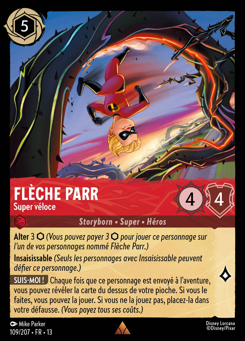 Carte Lorcana 109/207 Flèche Parr, Super véloce | LorenZone