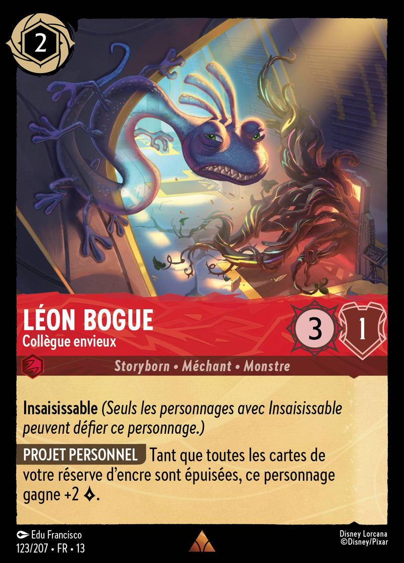 Carte Lorcana 123/207 Léon Bogue, Collègue envieux | LorenZone