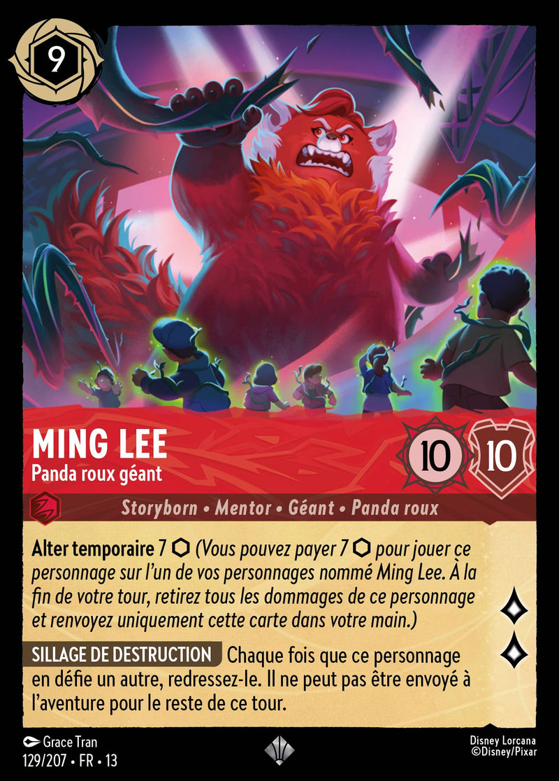 Carte Lorcana 129/207 Ming Lee, Panda roux géant | LorenZone