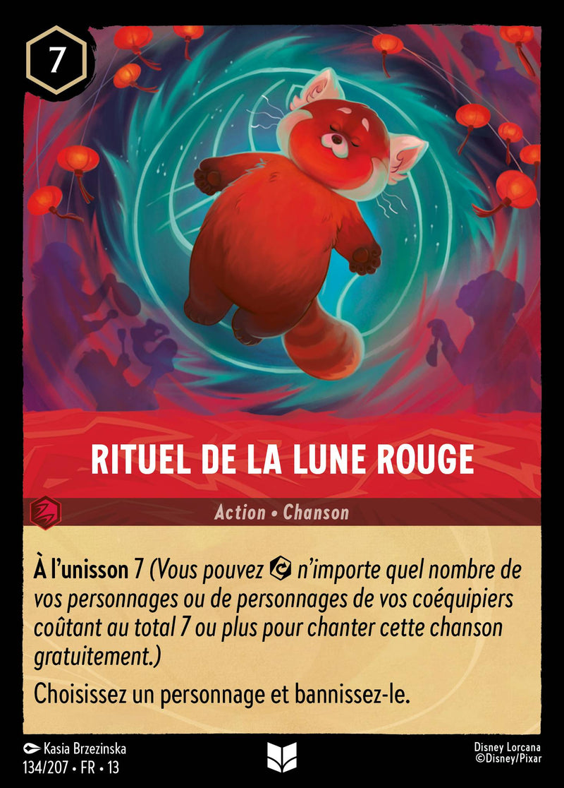 Carte Lorcana 134/207 Rituel de la Lune Rouge | LorenZone