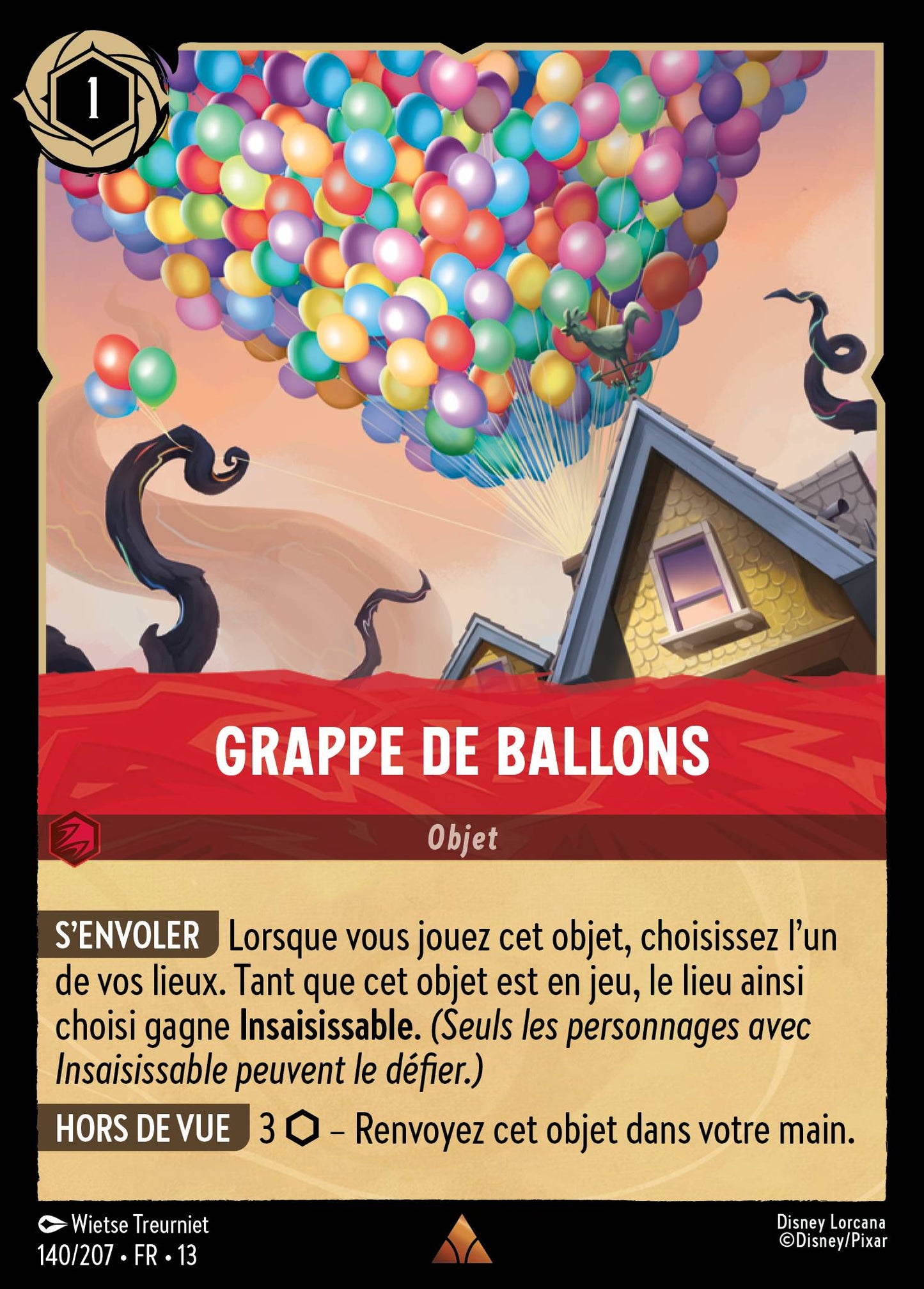 Carte Lorcana 140/207 Grappe de ballons | LorenZone