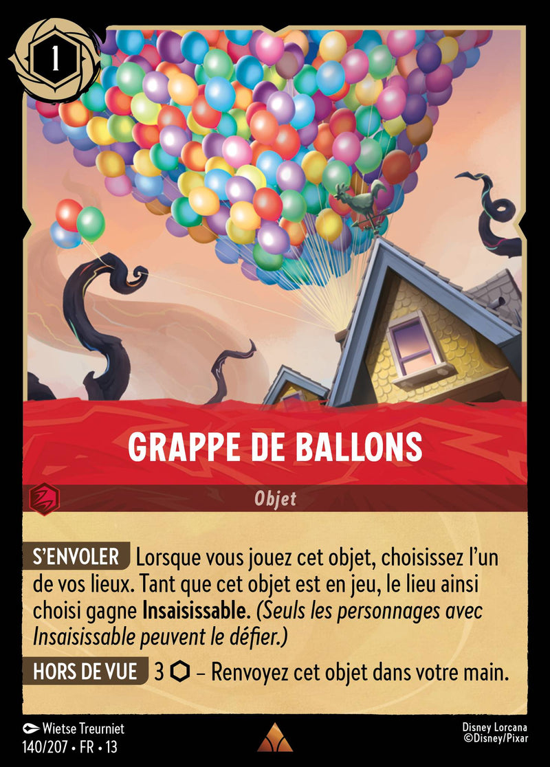 Carte Lorcana 140/207 Grappe de ballons | LorenZone