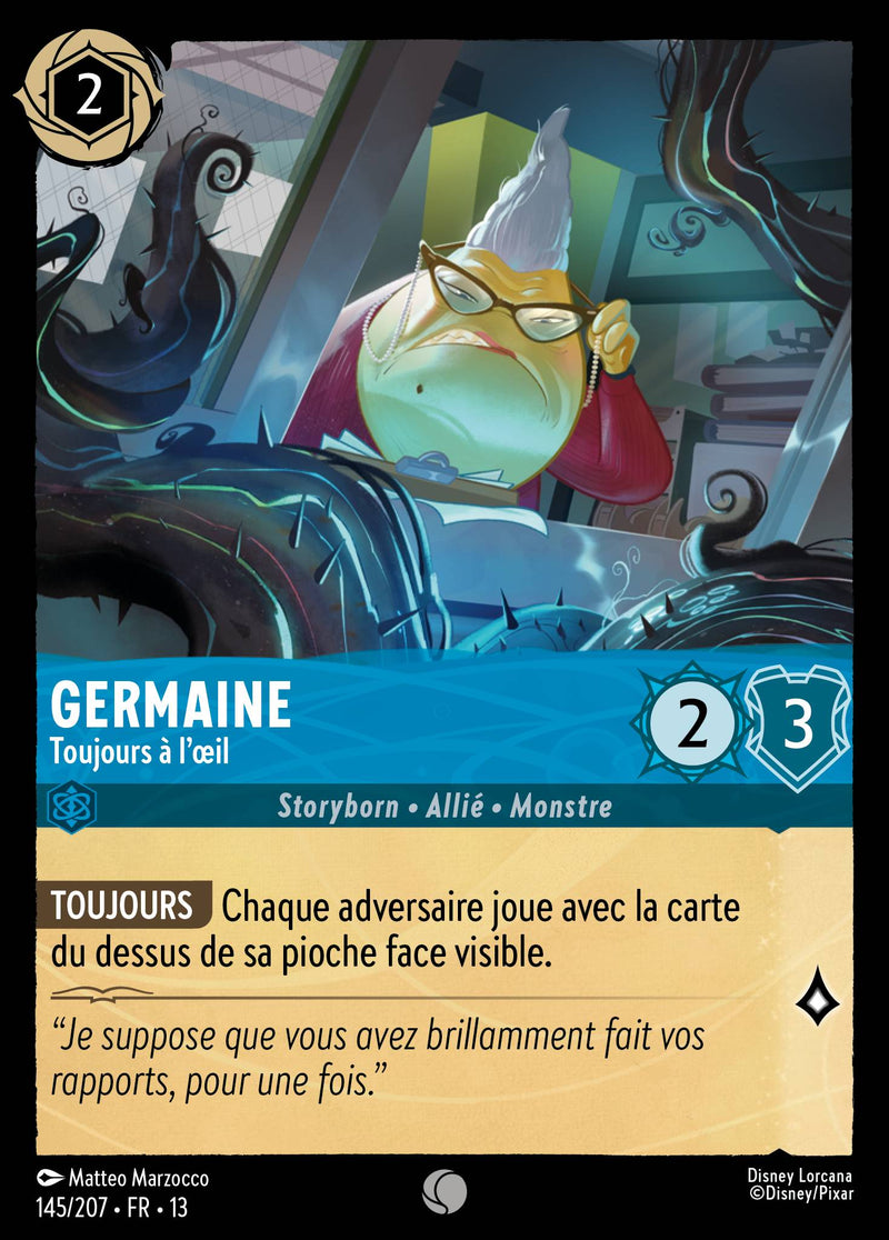 Carte Lorcana 145/207 Germaine, Toujours à l'œil | LorenZone