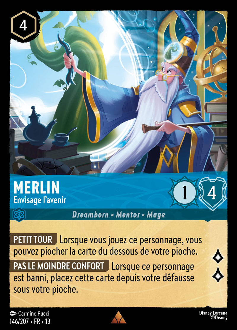 Carte Lorcana 146/207 Merlin, Envisage l'avenir | LorenZone