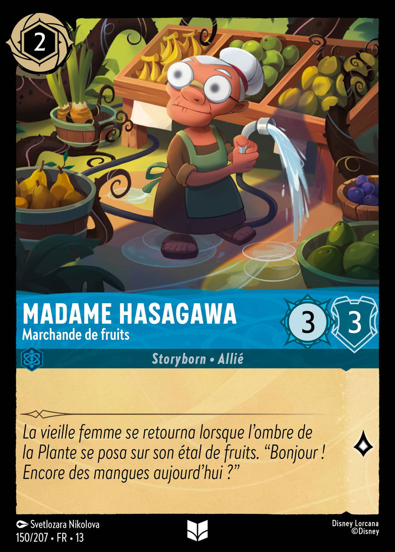 Carte Lorcana 150/207 Madame Hasagawa, Marchande de fruits | LorenZone