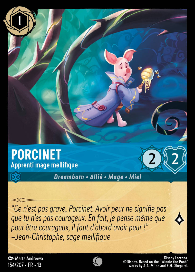 Carte Lorcana 154/207 Porcinet, Apprenti mage mellifique | LorenZone