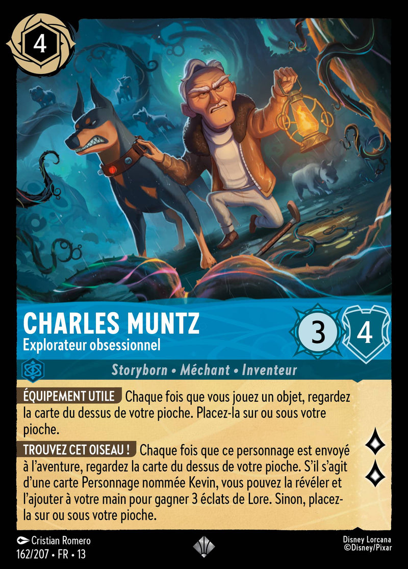 Carte Lorcana 162/207 Charles Muntz, Explorateur obsessionnel | LorenZone