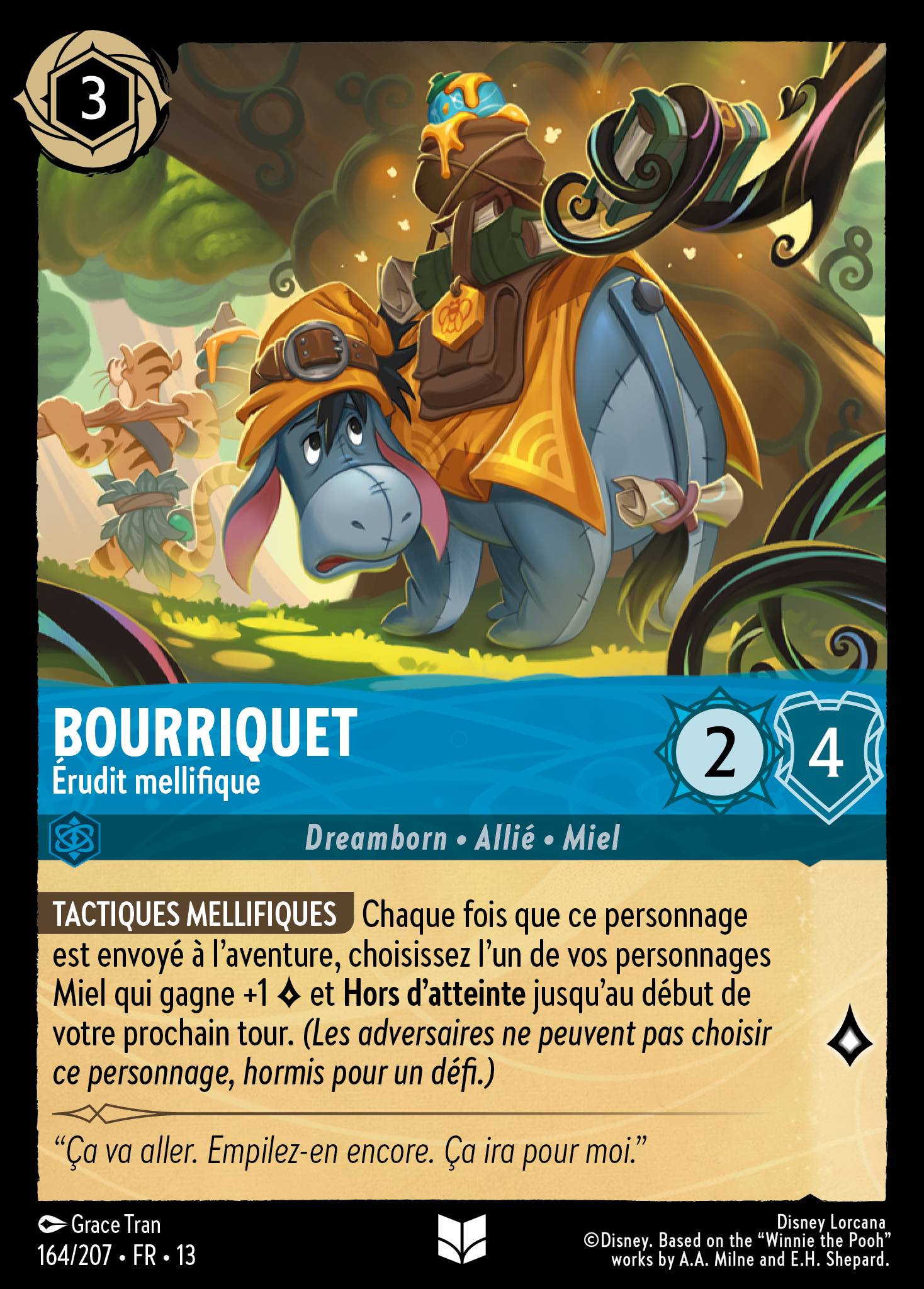 Carte Lorcana 164/207 Bourriquet, Érudit mellifique | LorenZone