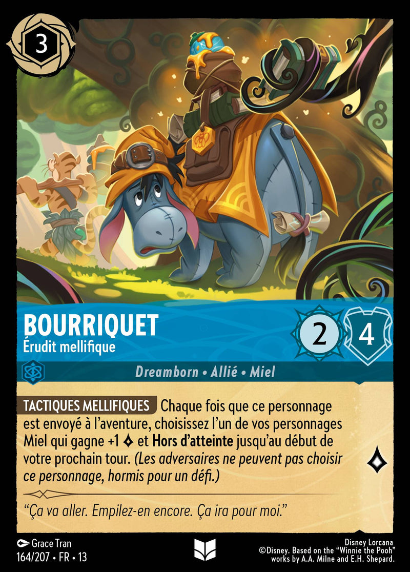 Carte Lorcana 164/207 Bourriquet, Érudit mellifique | LorenZone
