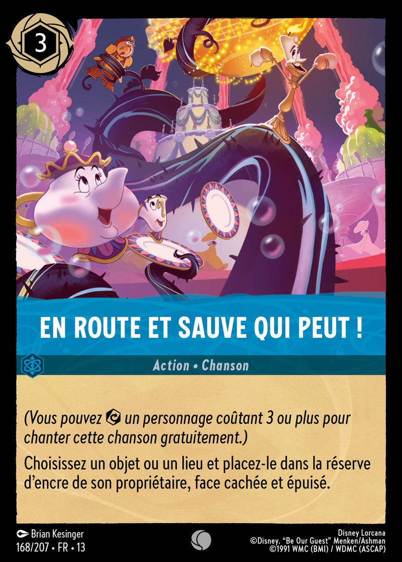 Carte Lorcana 168/207 En route et sauve qui peut ! | LorenZone
