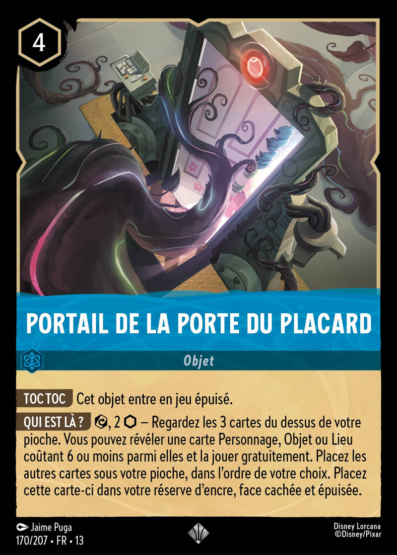 Carte Lorcana 170/207 Portail de la Porte du placard | LorenZone
