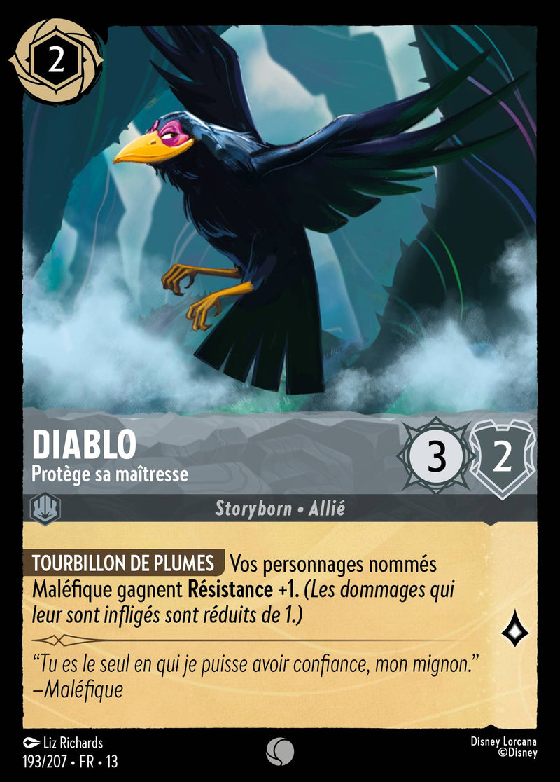 Carte Lorcana 193/207 Diablo, Protège sa maîtresse | LorenZone