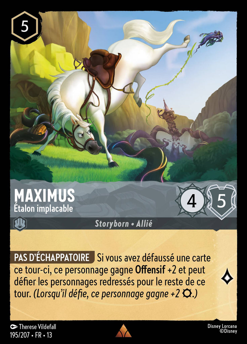 Carte Lorcana 195/207 Maximus, Étalon implacable | LorenZone