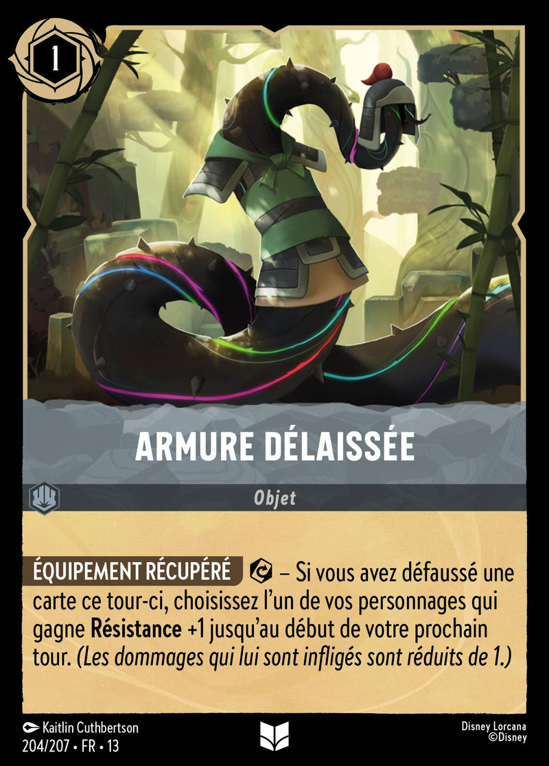 Carte Lorcana 204/207 Armure délaissée | LorenZone