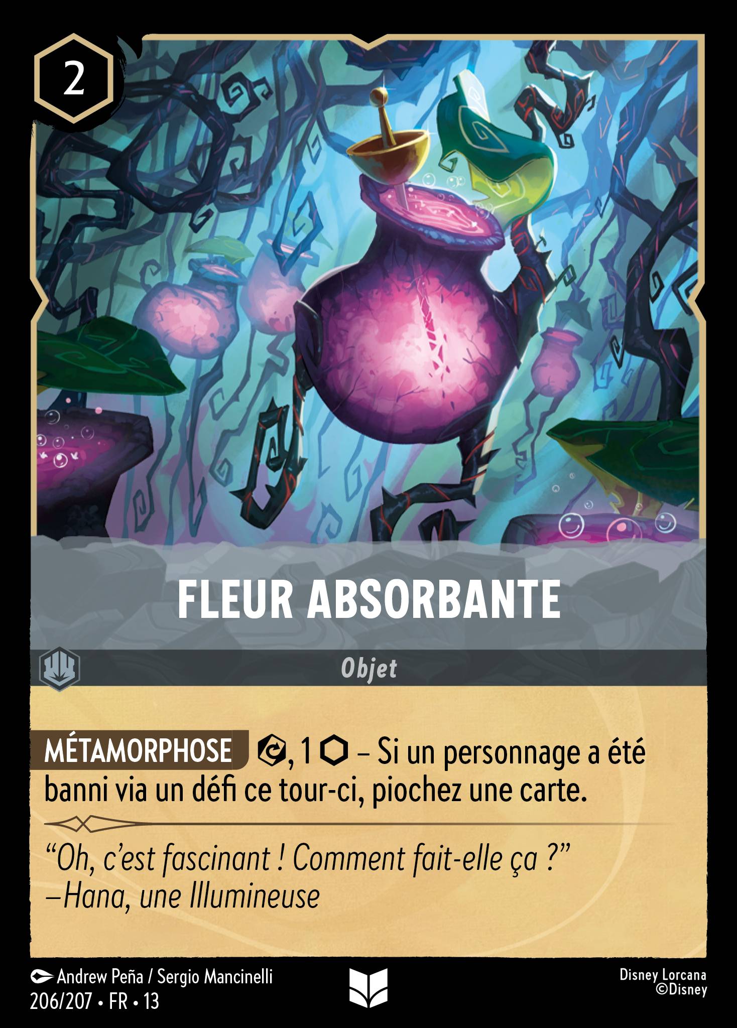 Carte Lorcana 206/207 Fleur absorbante | LorenZone