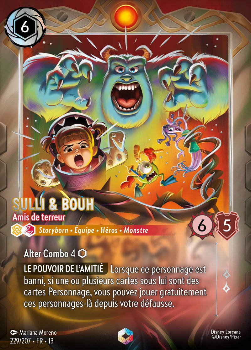 Carte Lorcana 229/207 Sulli & Bouh, Amis de terreur | LorenZone