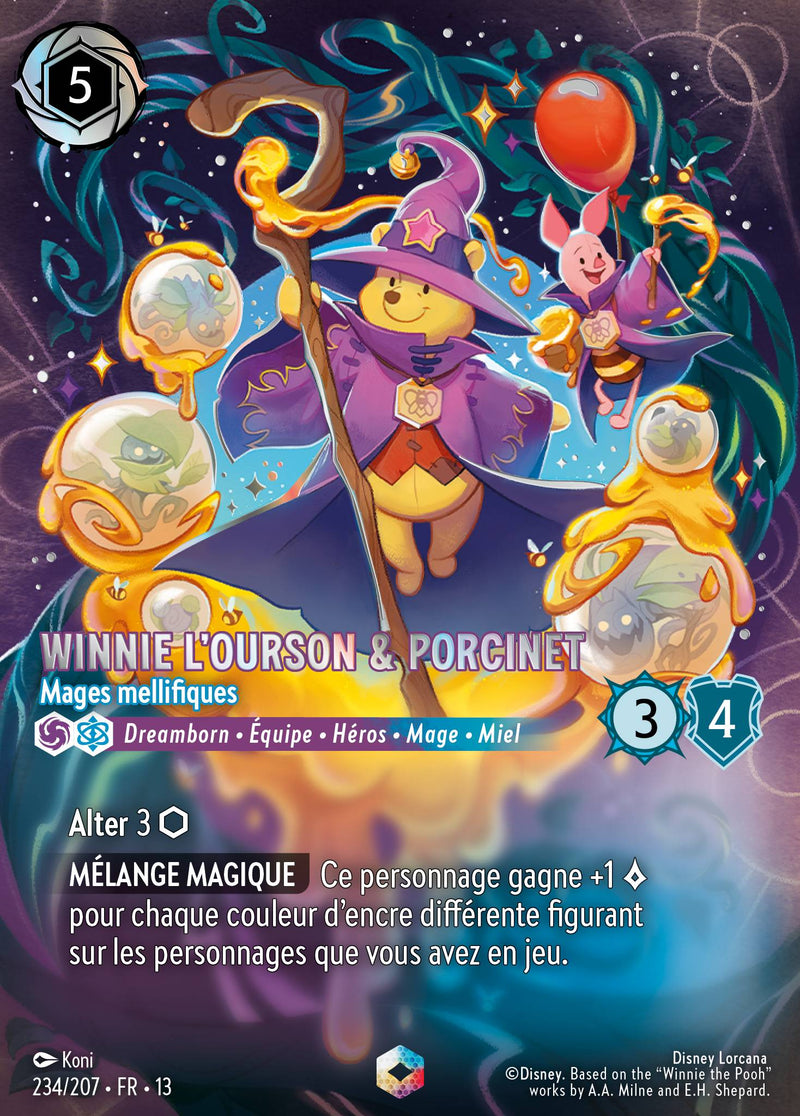Carte Lorcana 234/207 Winnie l'Ourson & Porcinet, Mages mellifiques | LorenZone