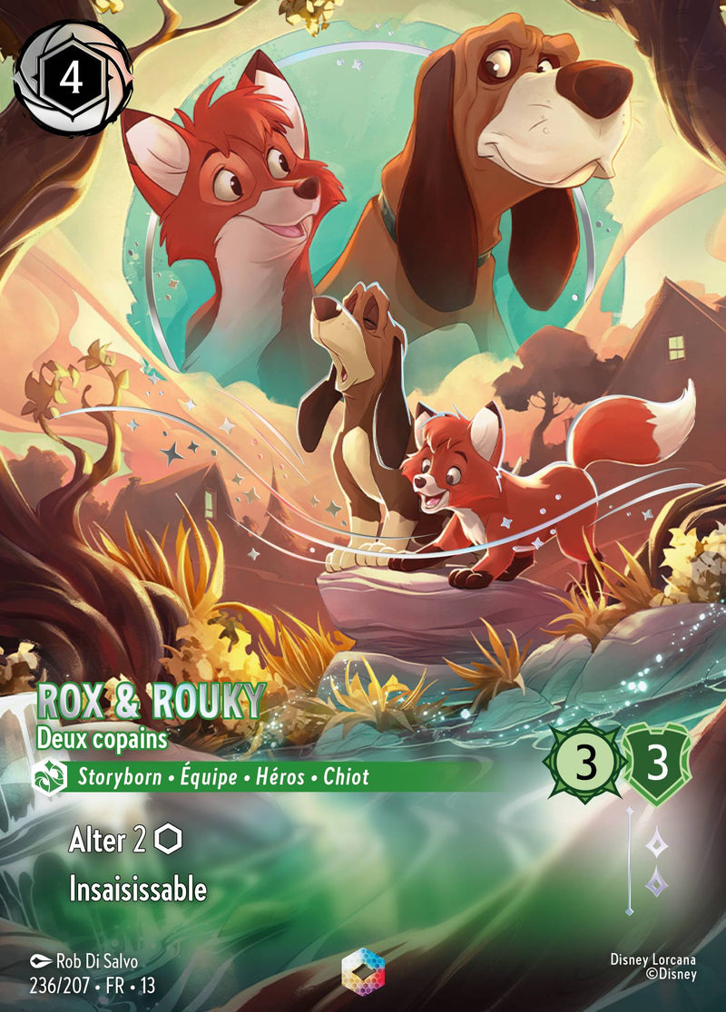Carte Lorcana 236/207 Rox & Rouky, Deux copains | LorenZone