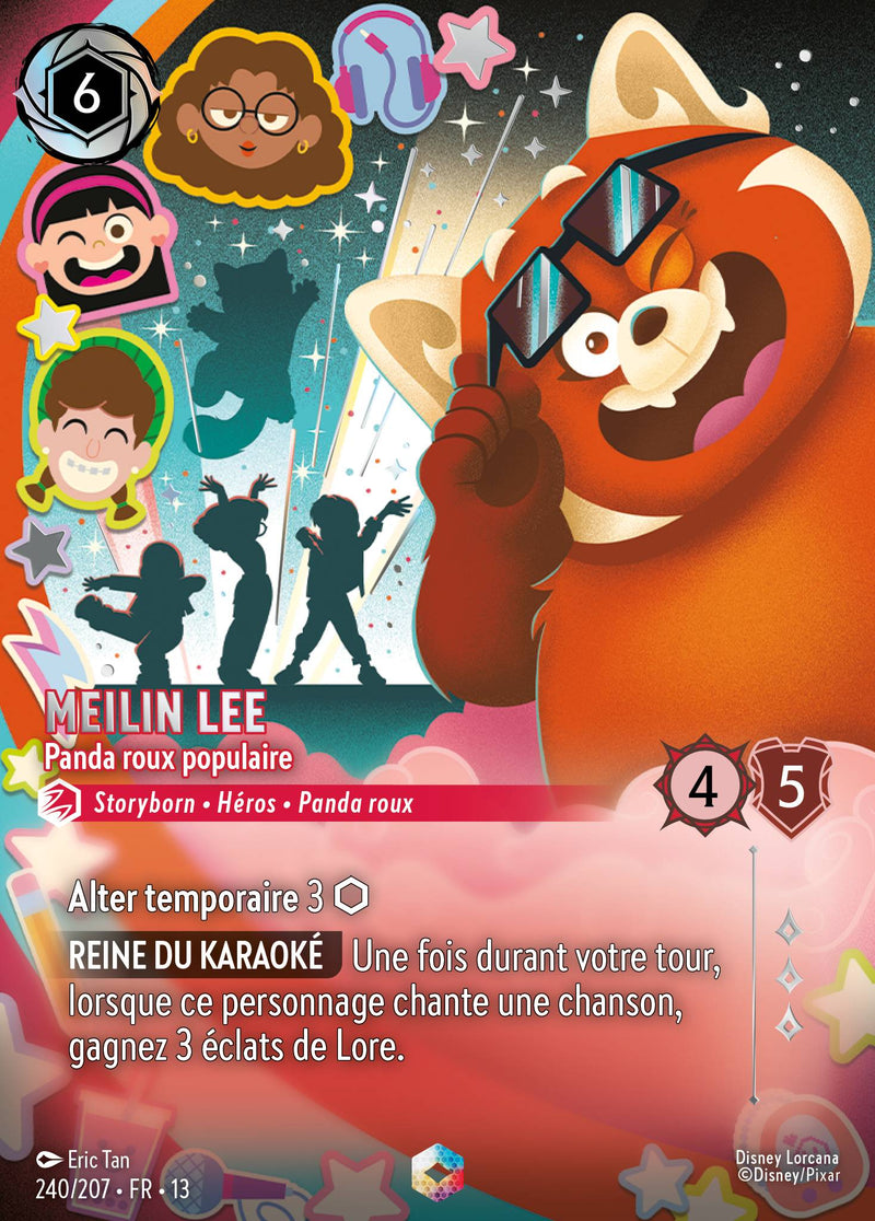 Carte Lorcana 240/207 Meilin Lee, Panda roux populaire | LorenZone
