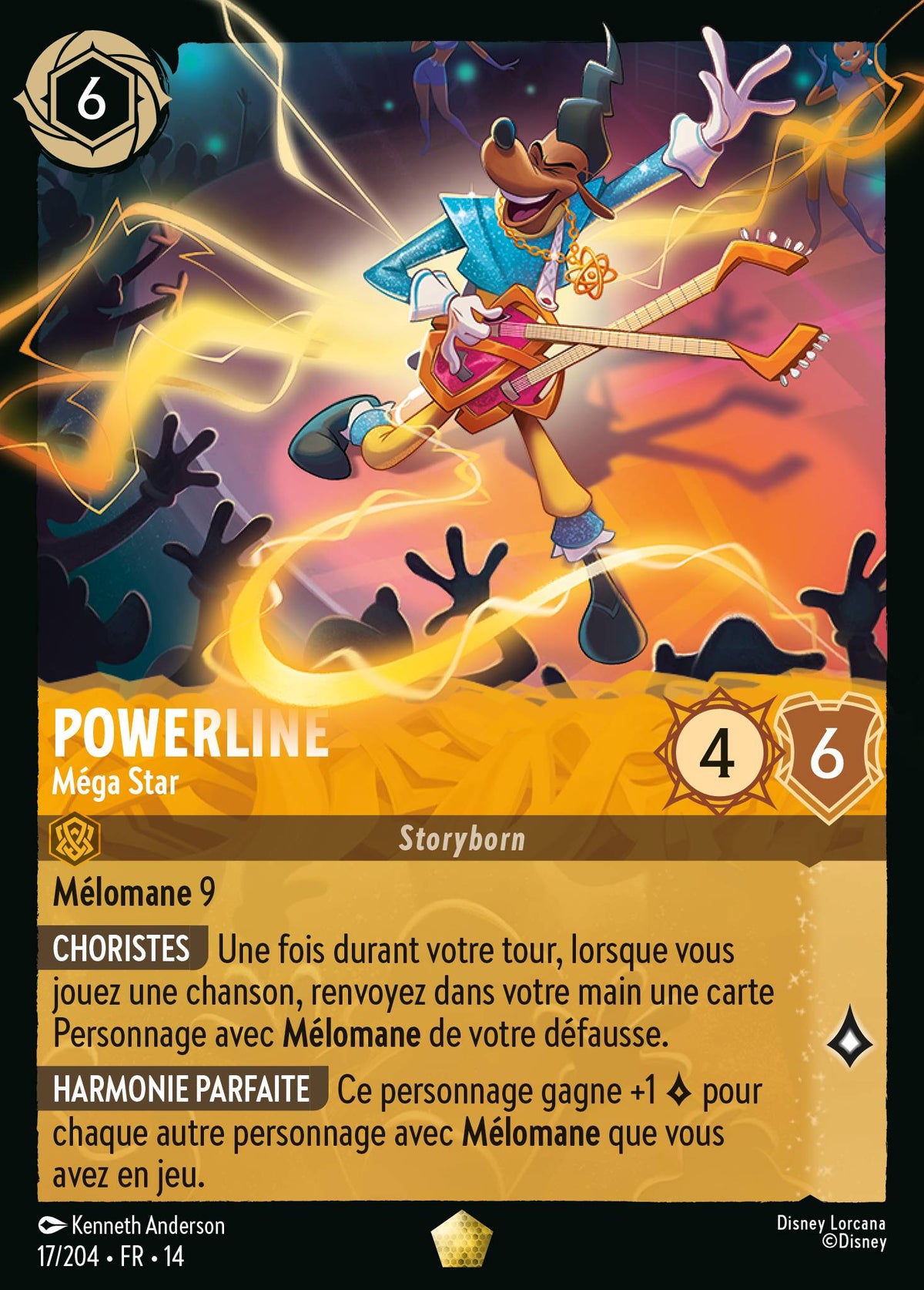 Carte Lorcana 017/204 Powerline, Méga Star | LorenZone