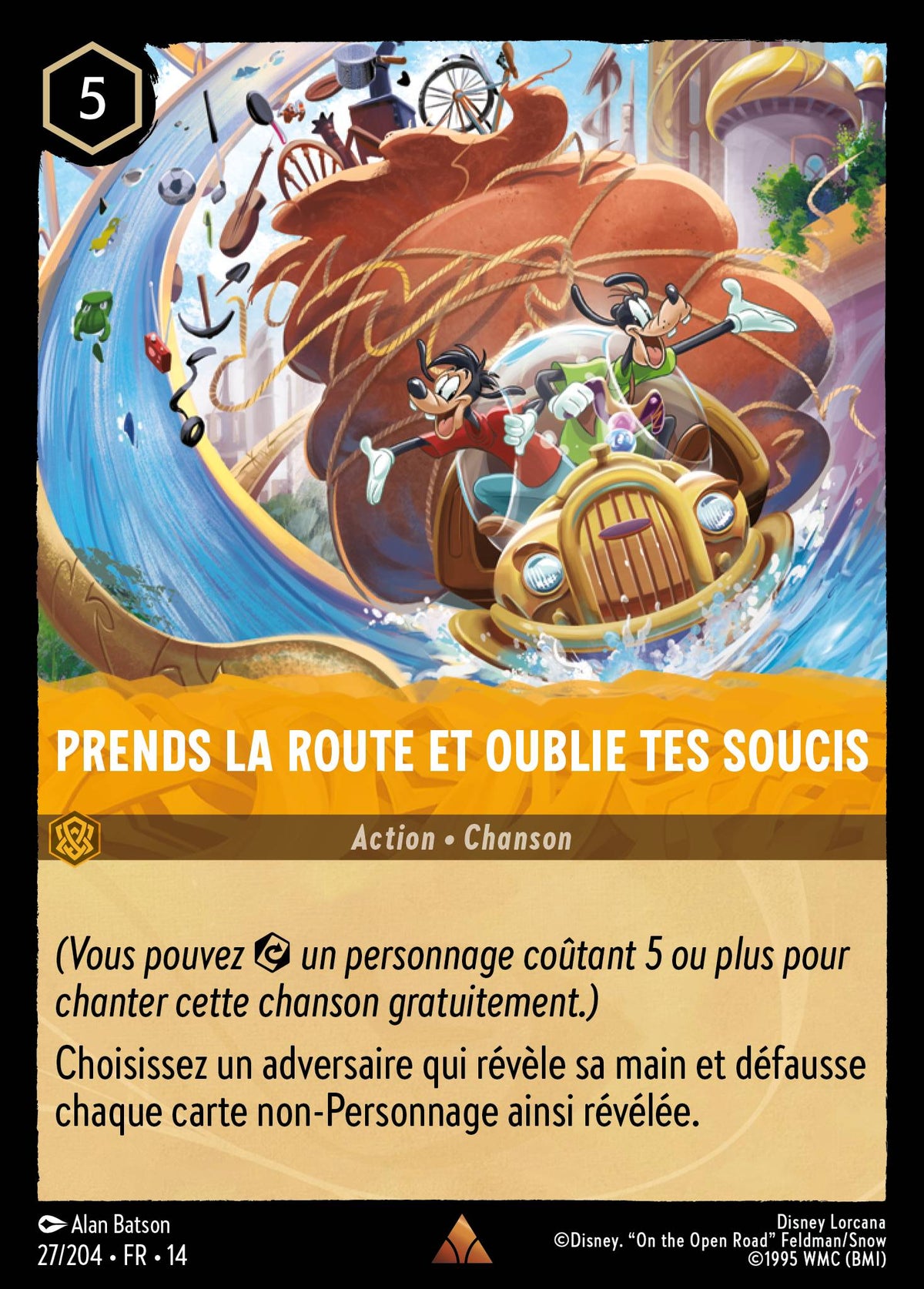 Carte Lorcana 027/204 Prends la route et oublie tes soucis | LorenZone