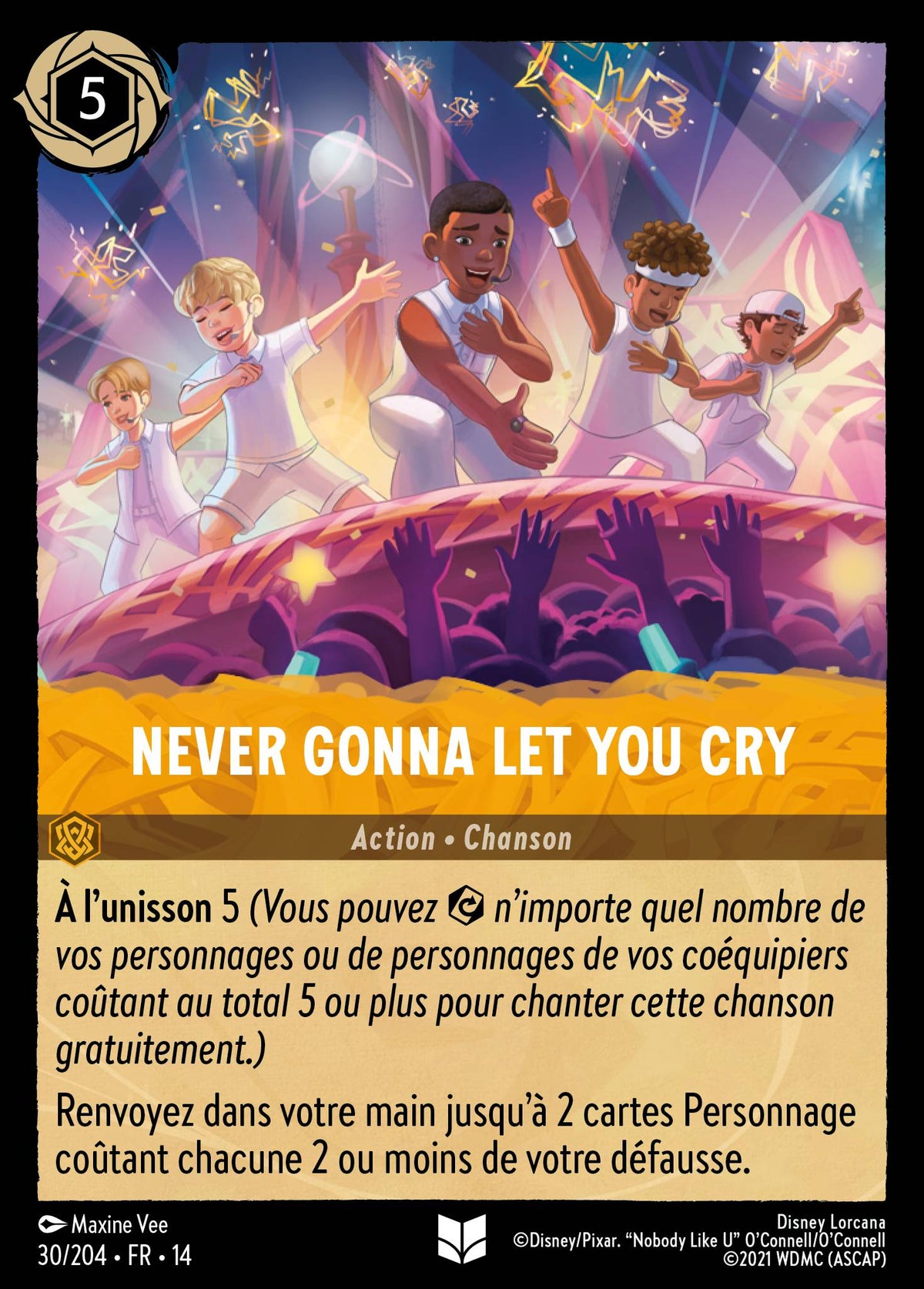 Carte Lorcana 030/204 Never Gonna Let You Cry | LorenZone