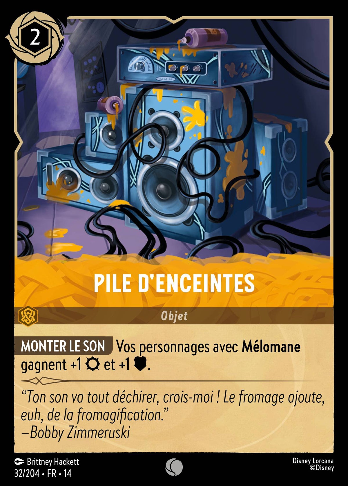 Carte Lorcana 032/204 Pile d'enceintes | LorenZone