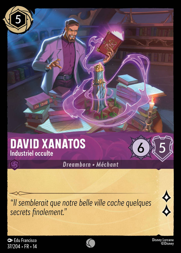 Carte Lorcana 037/204 David Xanatos, Industriel occulte | LorenZone