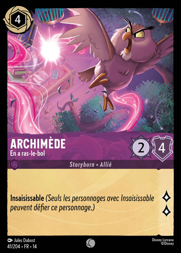 Carte Lorcana 041/204 Archimède, En a ras-le-bol | LorenZone