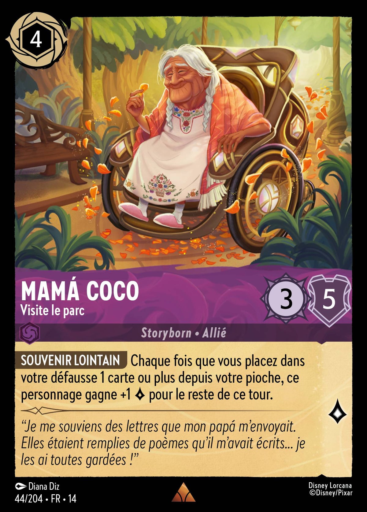 Carte Lorcana 044/204 Mamá Coco, Visite le parc | LorenZone