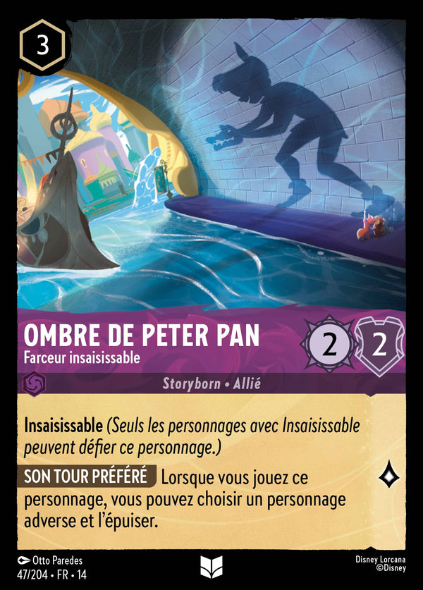 Carte Lorcana 047/204 Ombre de Peter Pan, Farceur insaisissable | LorenZone